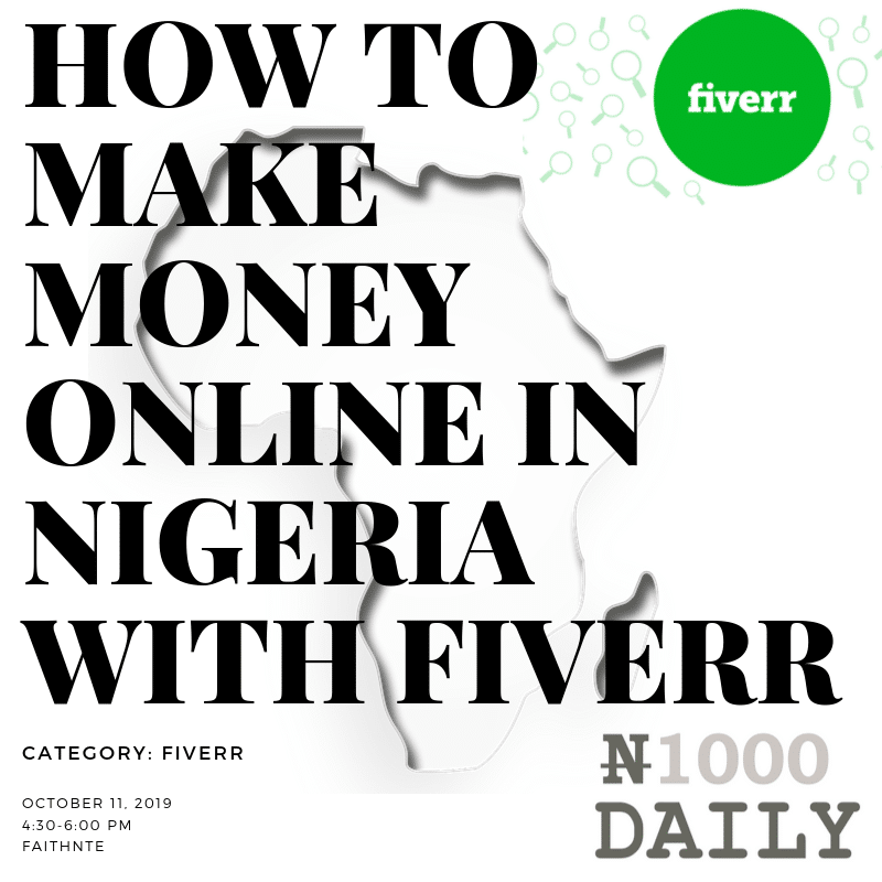 how to make money online in nigeria with fiverr
