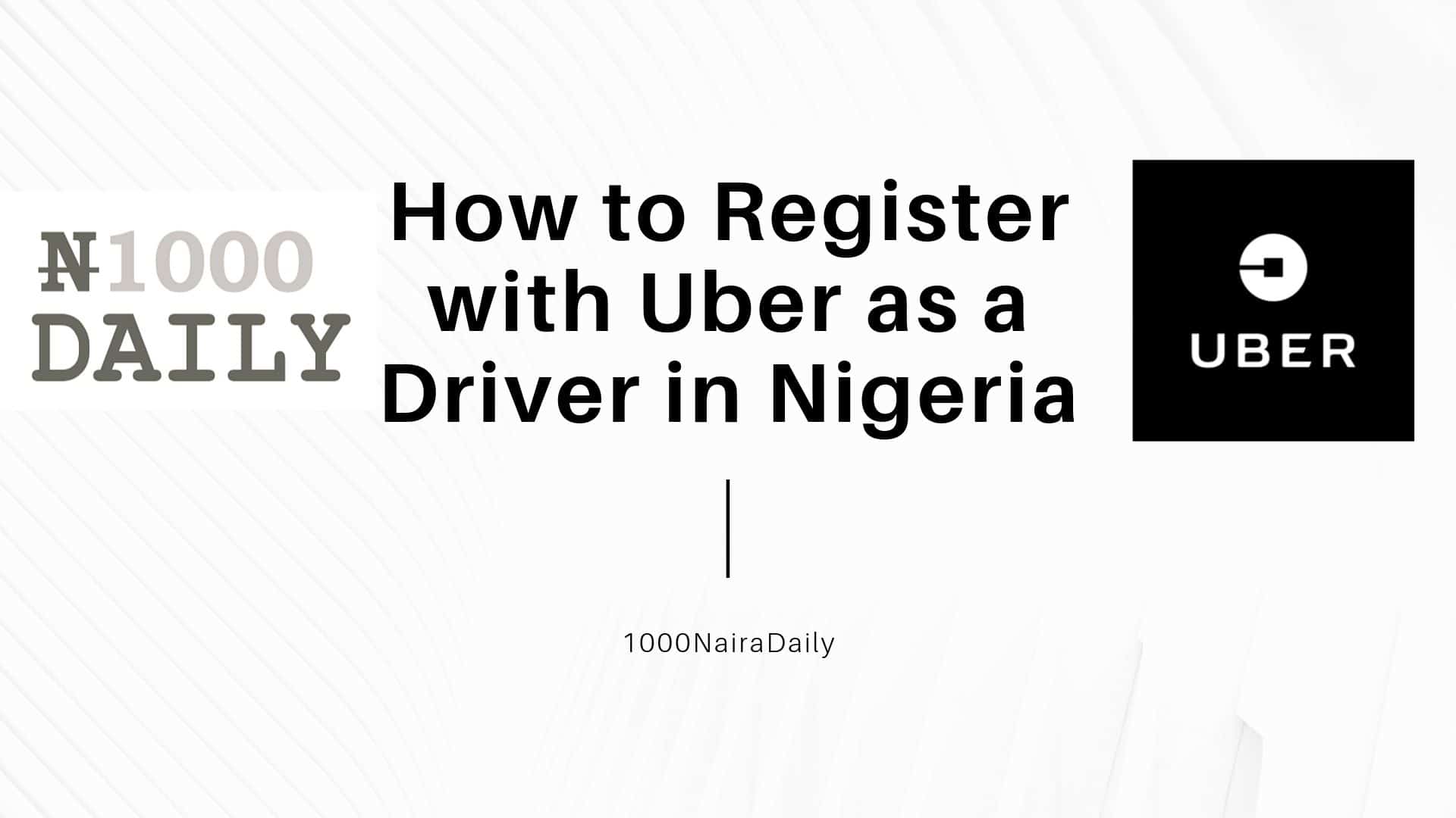 how to register with uber as a driver in nigeria